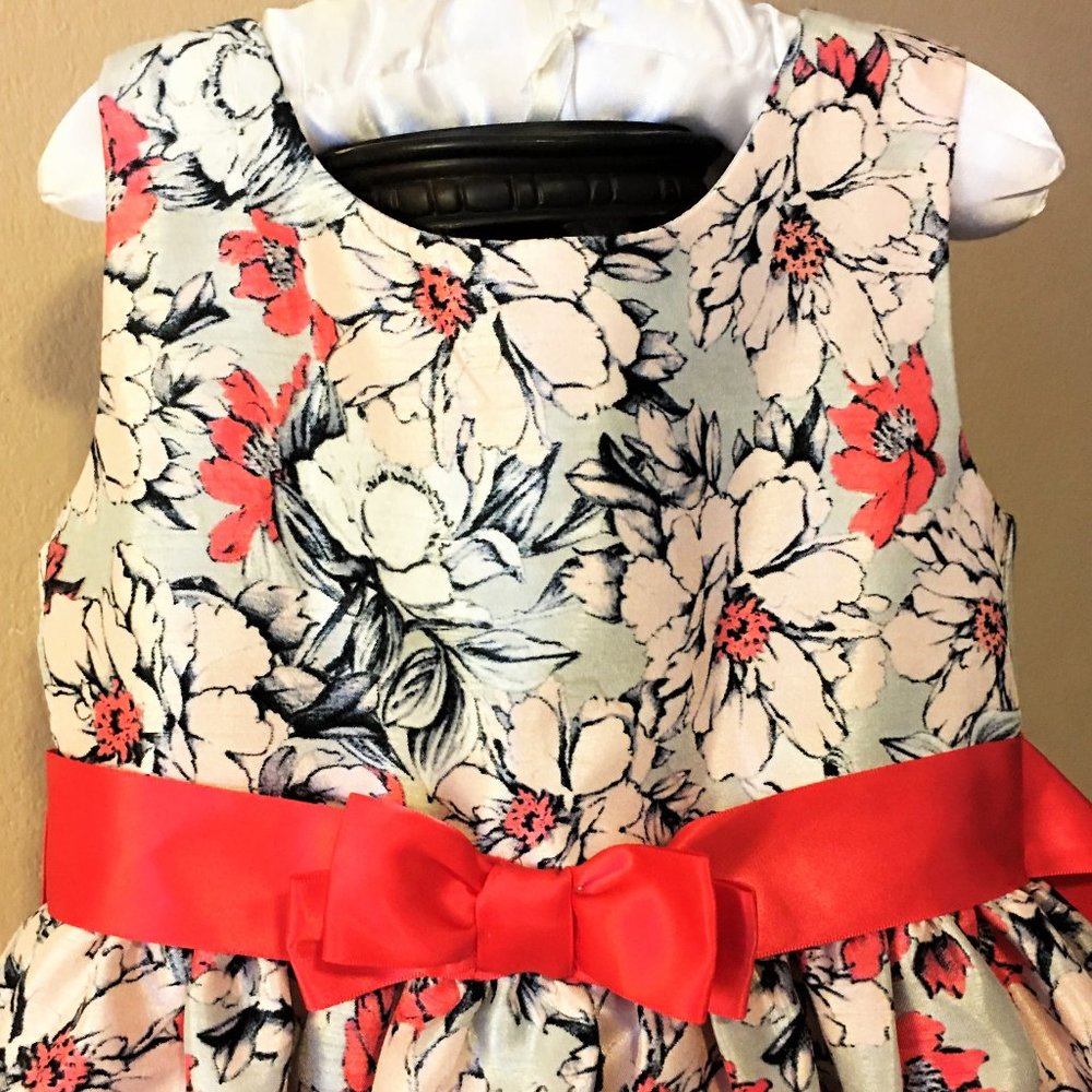 BONNIE JEAN Girls Floral Sleeveless Dress   Size 4 - Picture 3 of 11